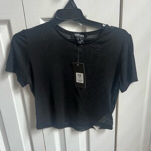 Refuge Classic Black Crop Top